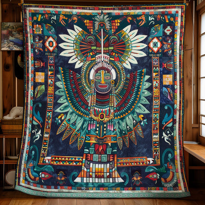 Aztec Mystic Feathered Deity WN1709060CL Quilt