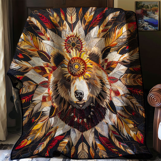 Bear Native American WJ1707002CL Quilt