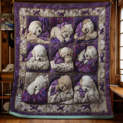 Bichon Frise Furry Comforter WN1209010CL Quilt