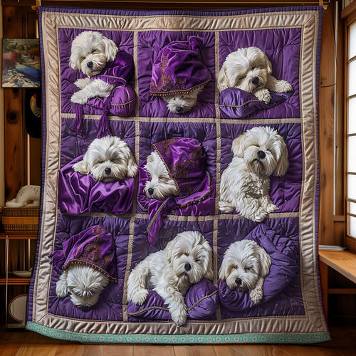 Bichon Frise Nap Nest WN1209009CL Quilt