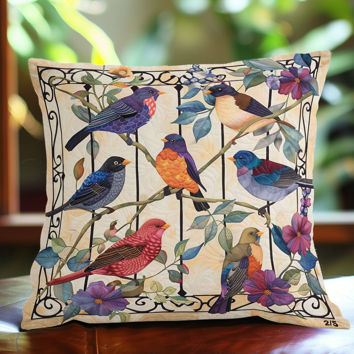 Birds WJ0909031CL Quilt Pillow Case
