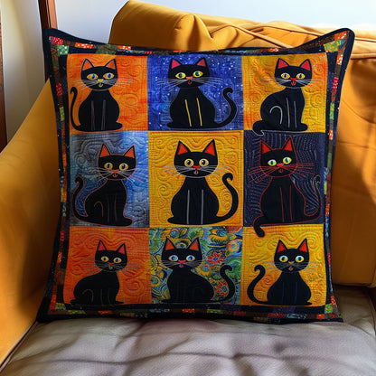 Black Cats WJ1908031CL Quilt Pillow Case