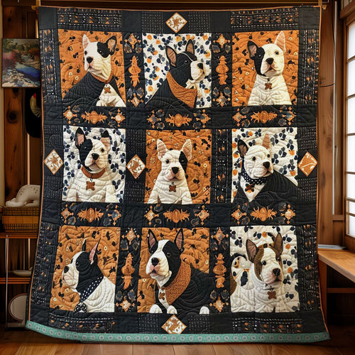 Bull Terriers Cute WN1209027CL Quilt