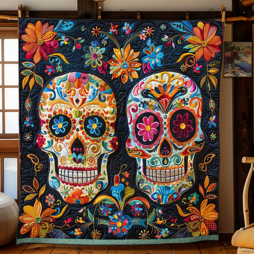 Calavera Sugar Skulls WJ1709006CL Quilt