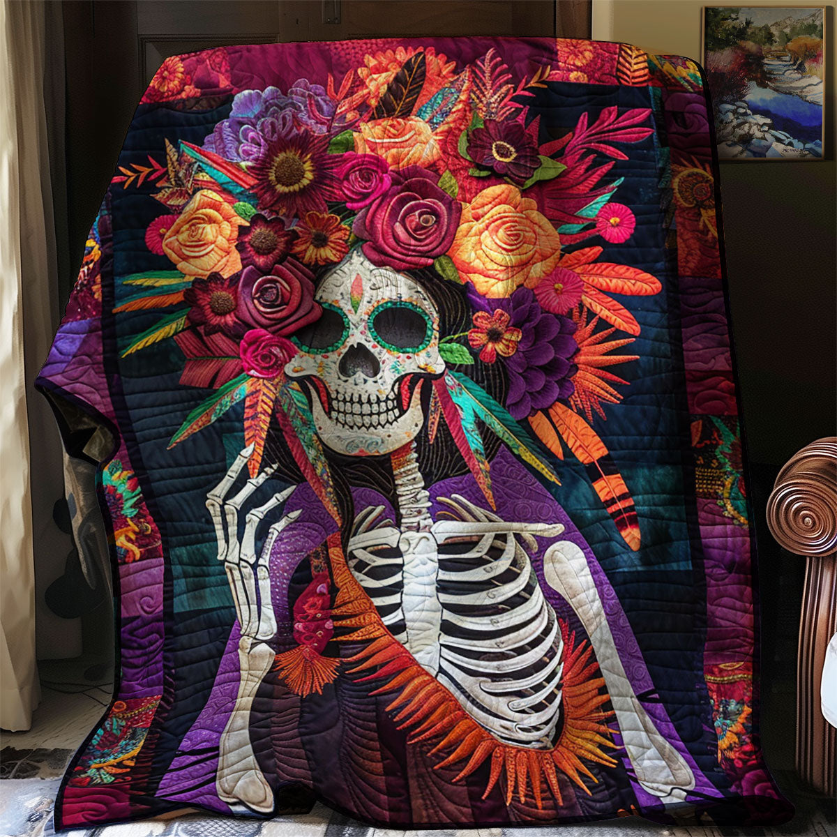 Flor De Calavera WJ0608011CL Quilt main image 0