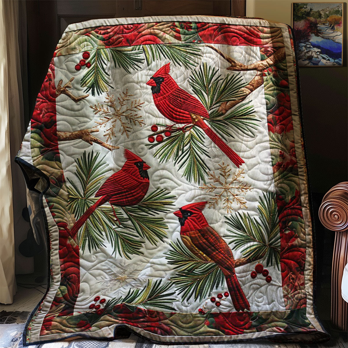 Cardinal Bird WJ0107003CL Quilt