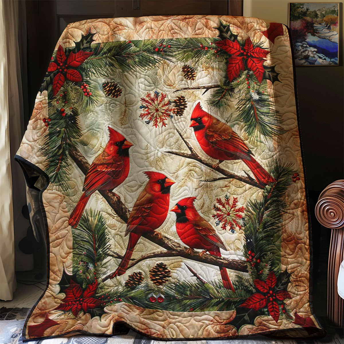 Cardinal Bird WJ0107004CL Quilt
