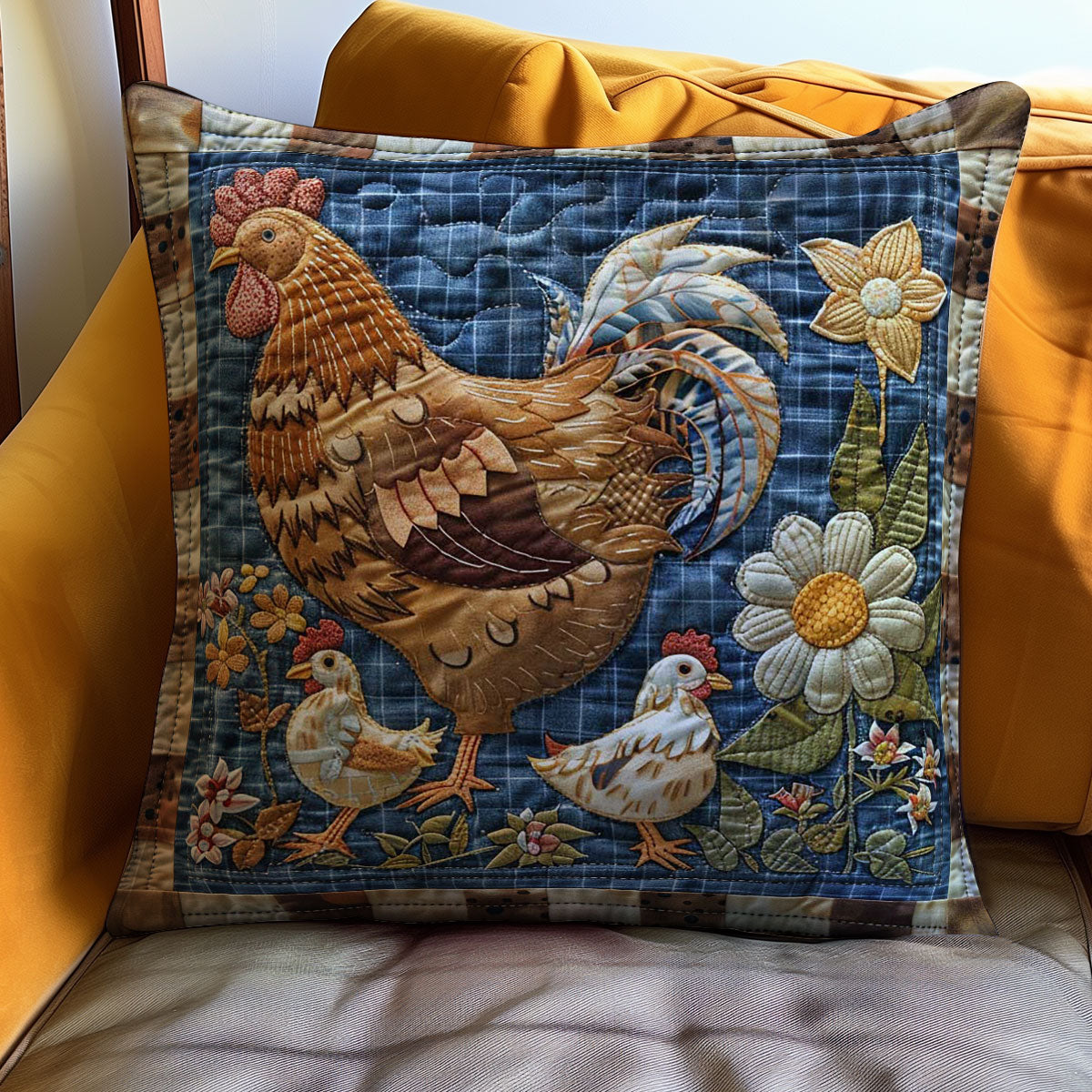 Chicken WJ2108028CL Quilt Pillow Case