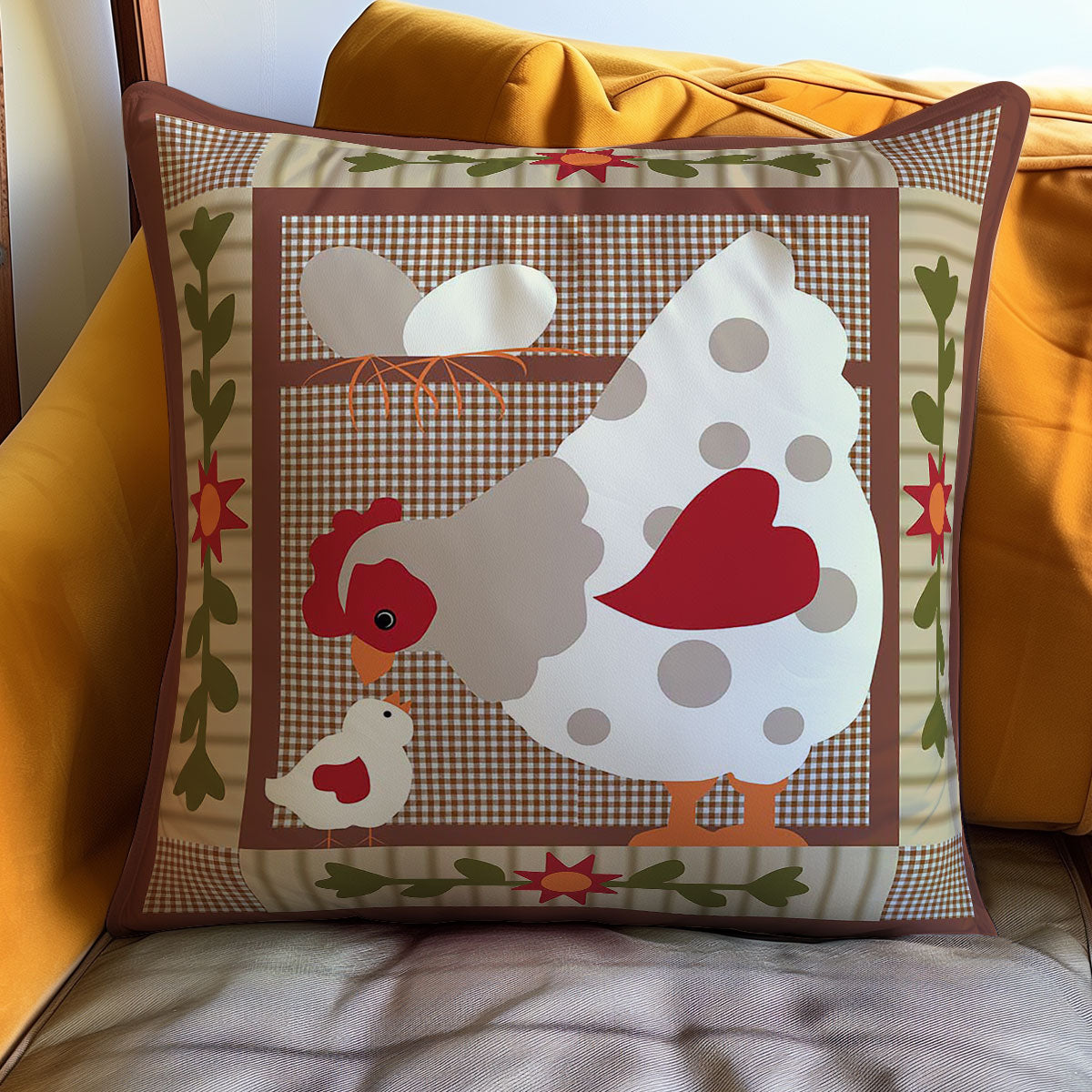 Chicken WJ0208044WQ Quilt Pillow Case