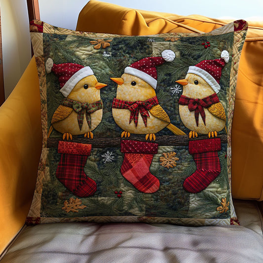 Christmas Bird WJ2408033CL Quilt Pillow Case