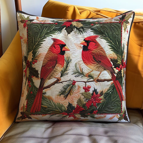 Christmas Cardinal WJ1908032CL Quilt Pillow Case