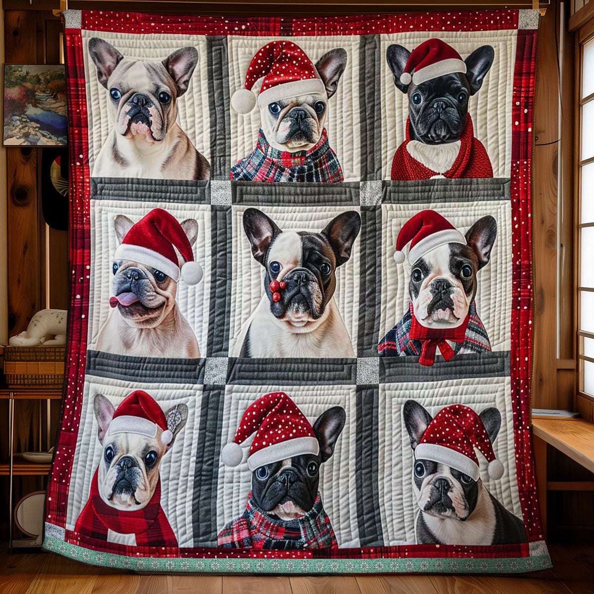 Bulldog Parade CP1911013CL Quilt main image 1