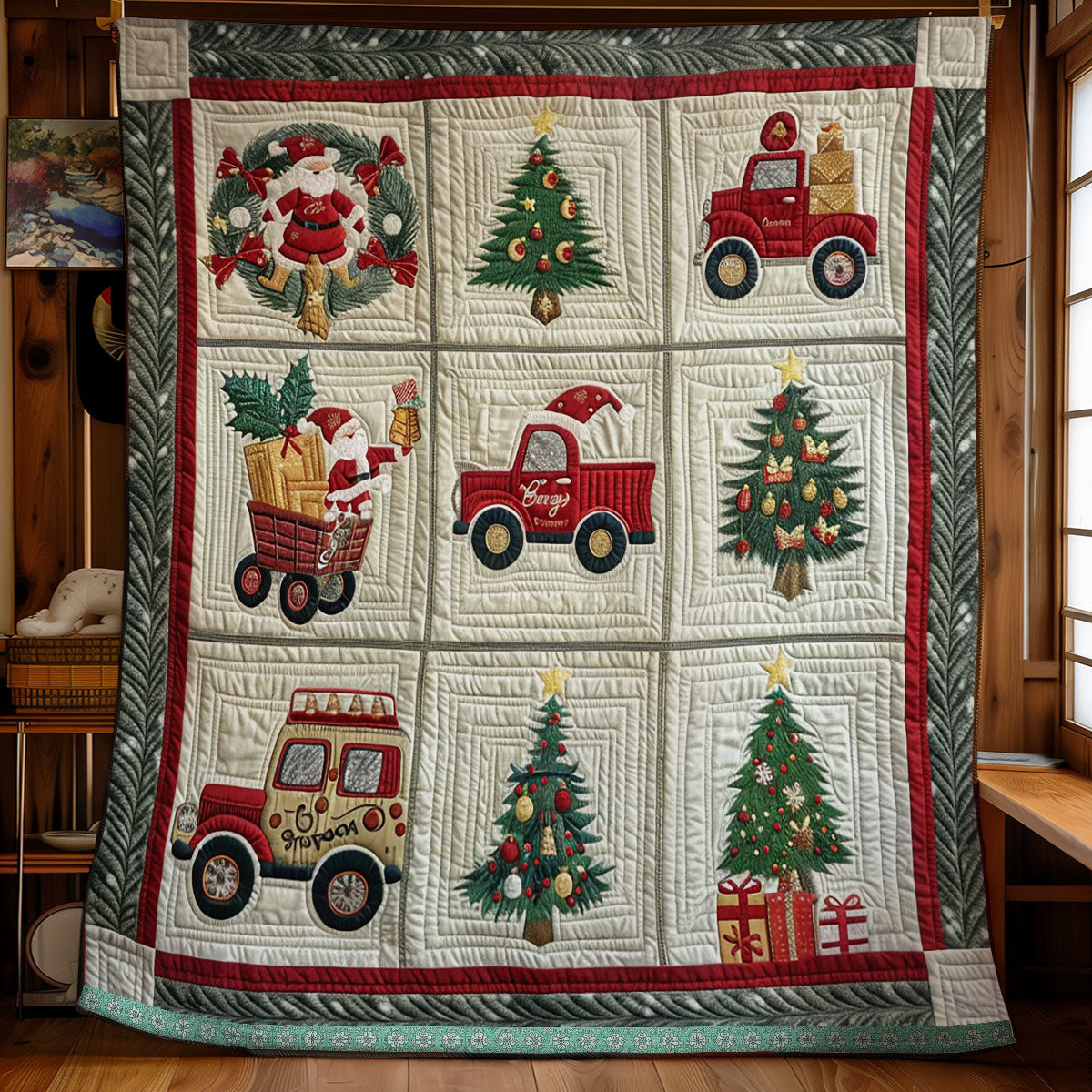 Christmas Red Truck WN1709022CL Quilt