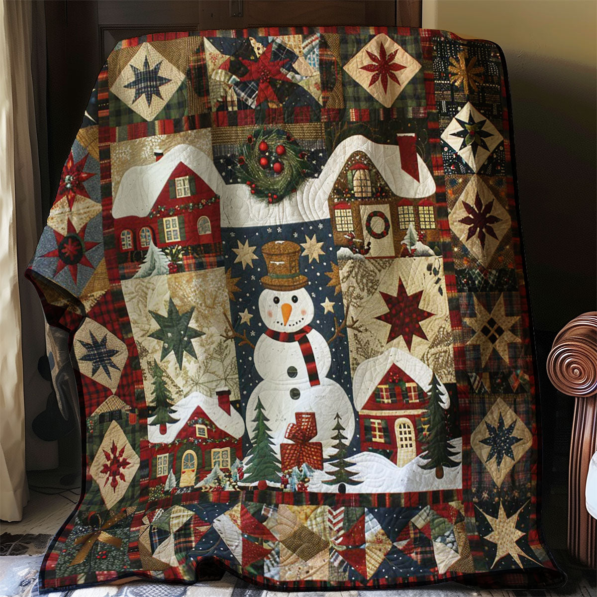 Christmas Snowman WJ2006008CL Quilt