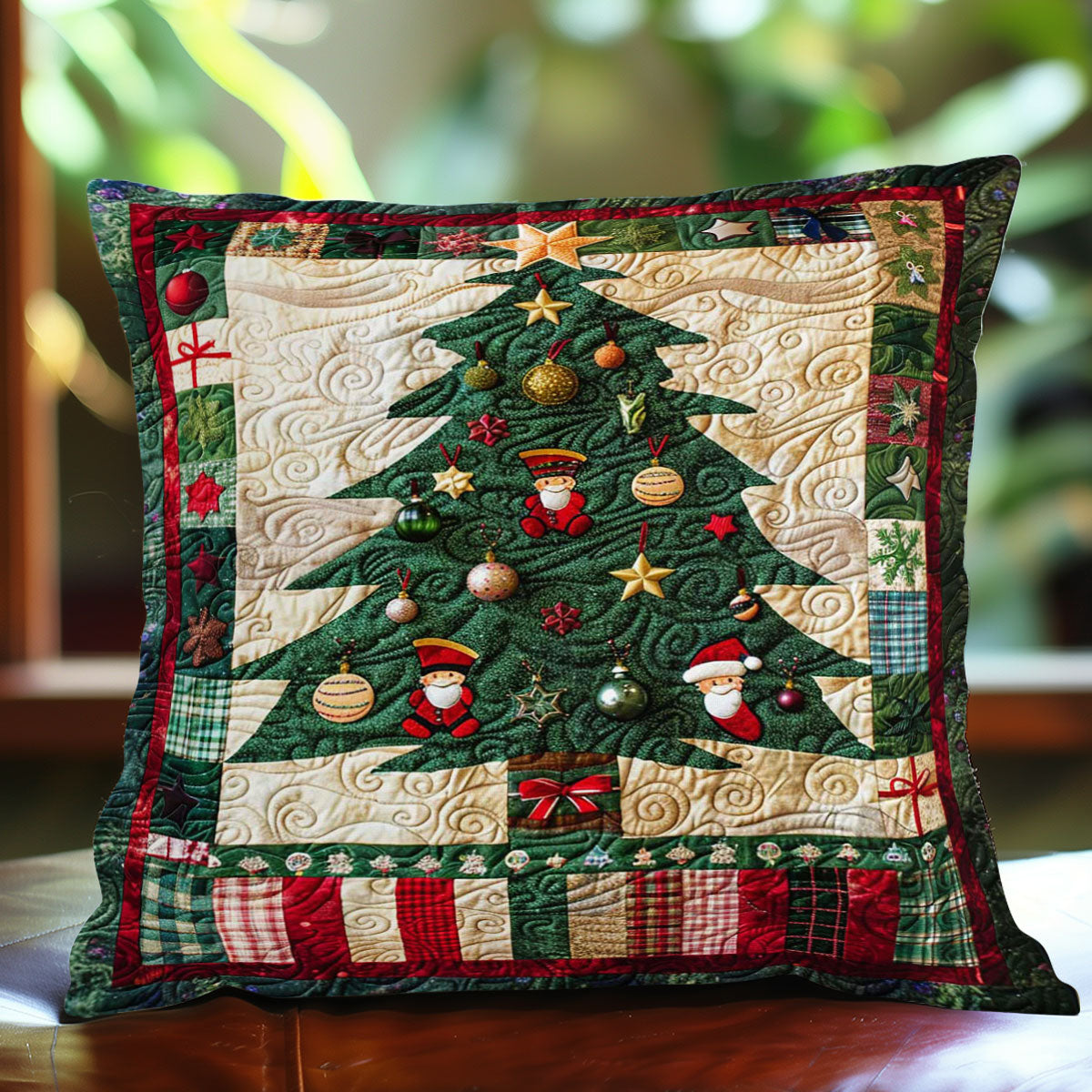 Christmas Tree WJ1009031CL Quilt Pillow Case