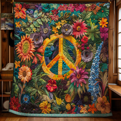 Circle Of Peaceful Petals WN1609038CL Quilt