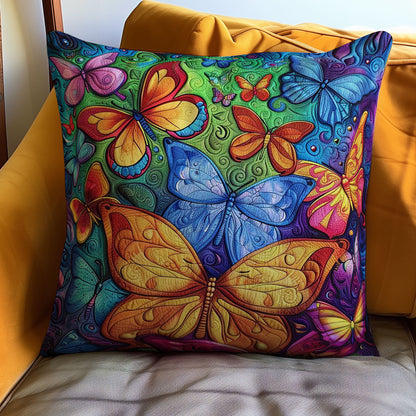 Colorful Butterflies WJ2408034CL Quilt Pillow Case