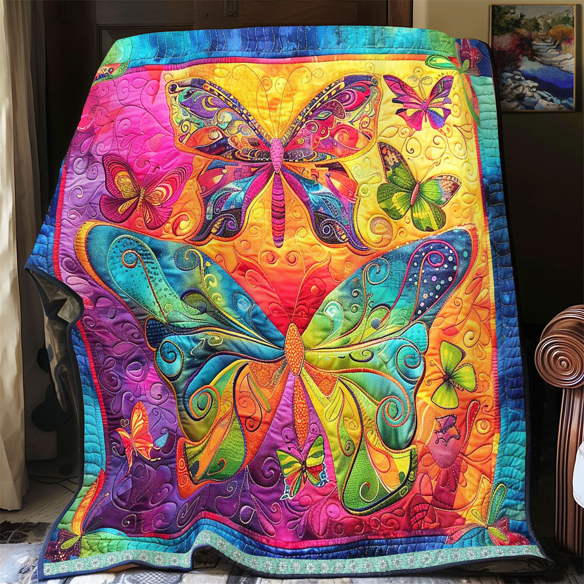 Colorful Butterflies WJ2908003CL Quilt