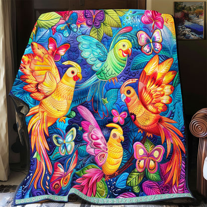 Colorful Cockatiels WJ2908005CL Quilt