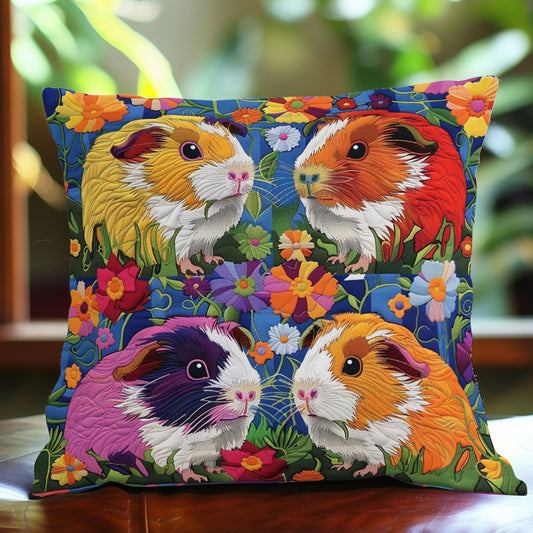 Colorful Guinea Pigs WJ0509035CL Quilt Pillow Case