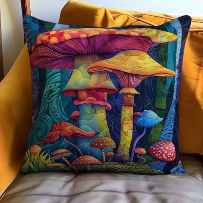 Colorful Hippie Mushroom WJ1807022CL Quilt Pillow Case