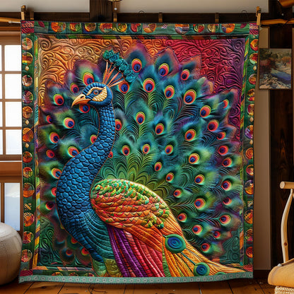 Colorful Peacock WJ1609005CL Quilt