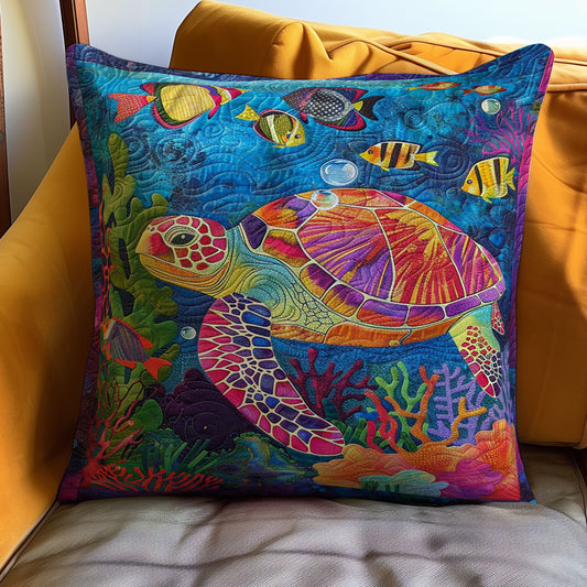 Colorful Sea Turtle WJ2208032CL Quilt Pillow Case