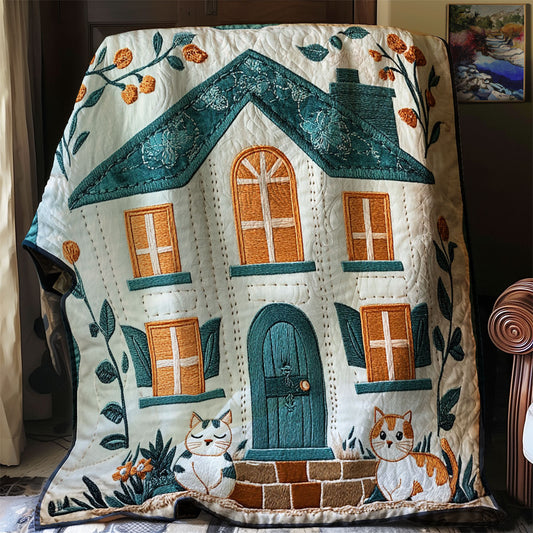 Cozy Cottage Cat WJ1402005CL Quilt