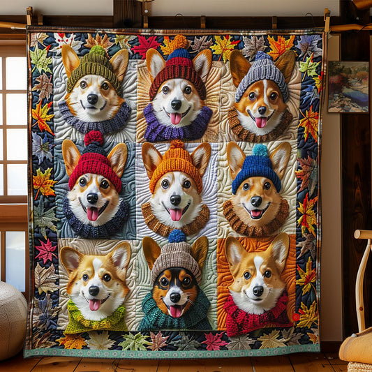 Cute Corgi WJ1609006CL Quilt