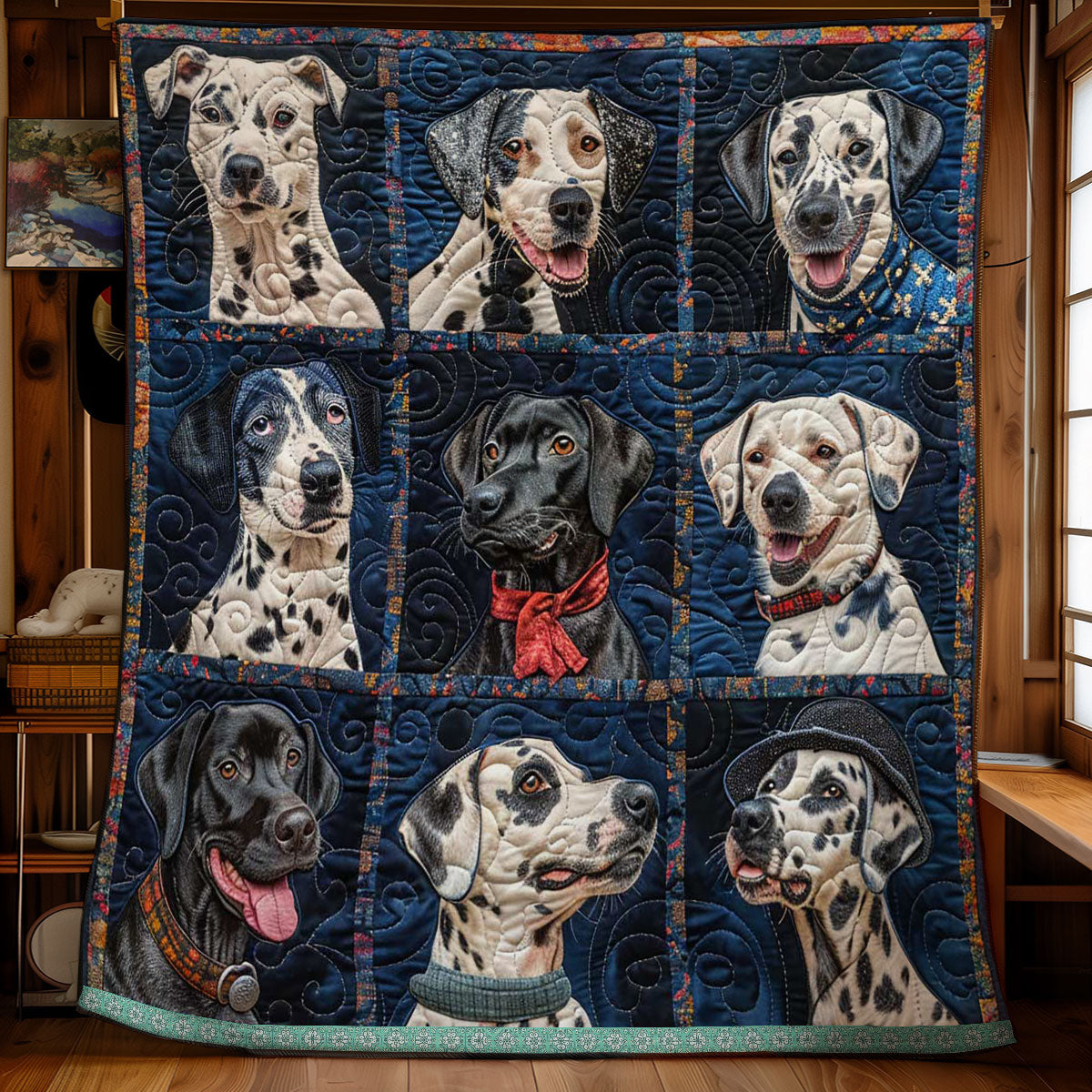Dalmatian Lively Snuggle WN1209018CL Quilt