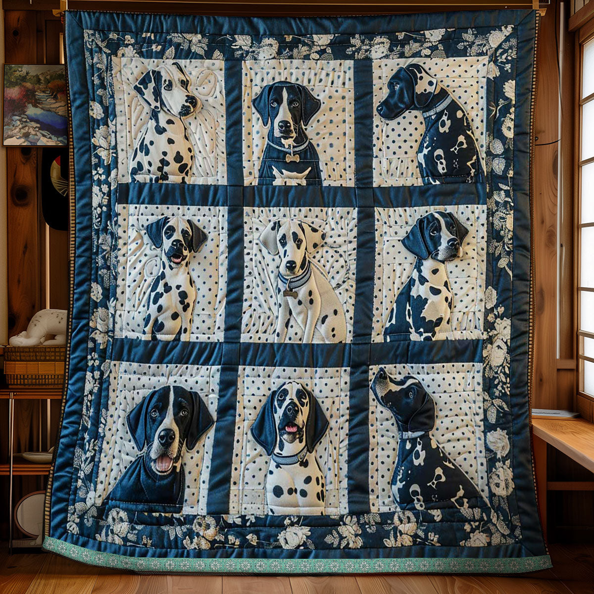 Dalmatian Smiles WN1209016CL Quilt