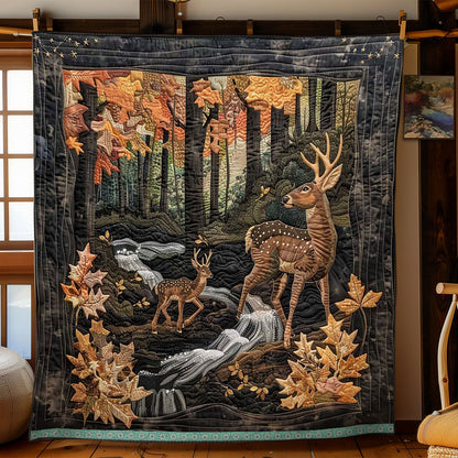 Deers In The Wood WJ1409006CL Quilt