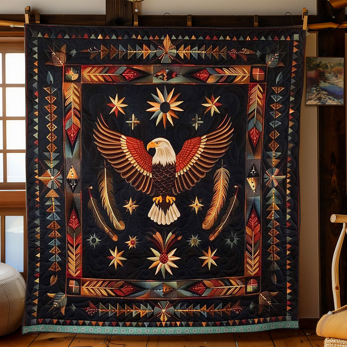 Eagle Native American WJ1409008CL Quilt