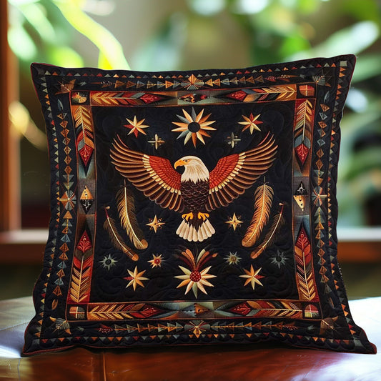 Eagle Native American WJ1409039CL Quilt Pillow Case