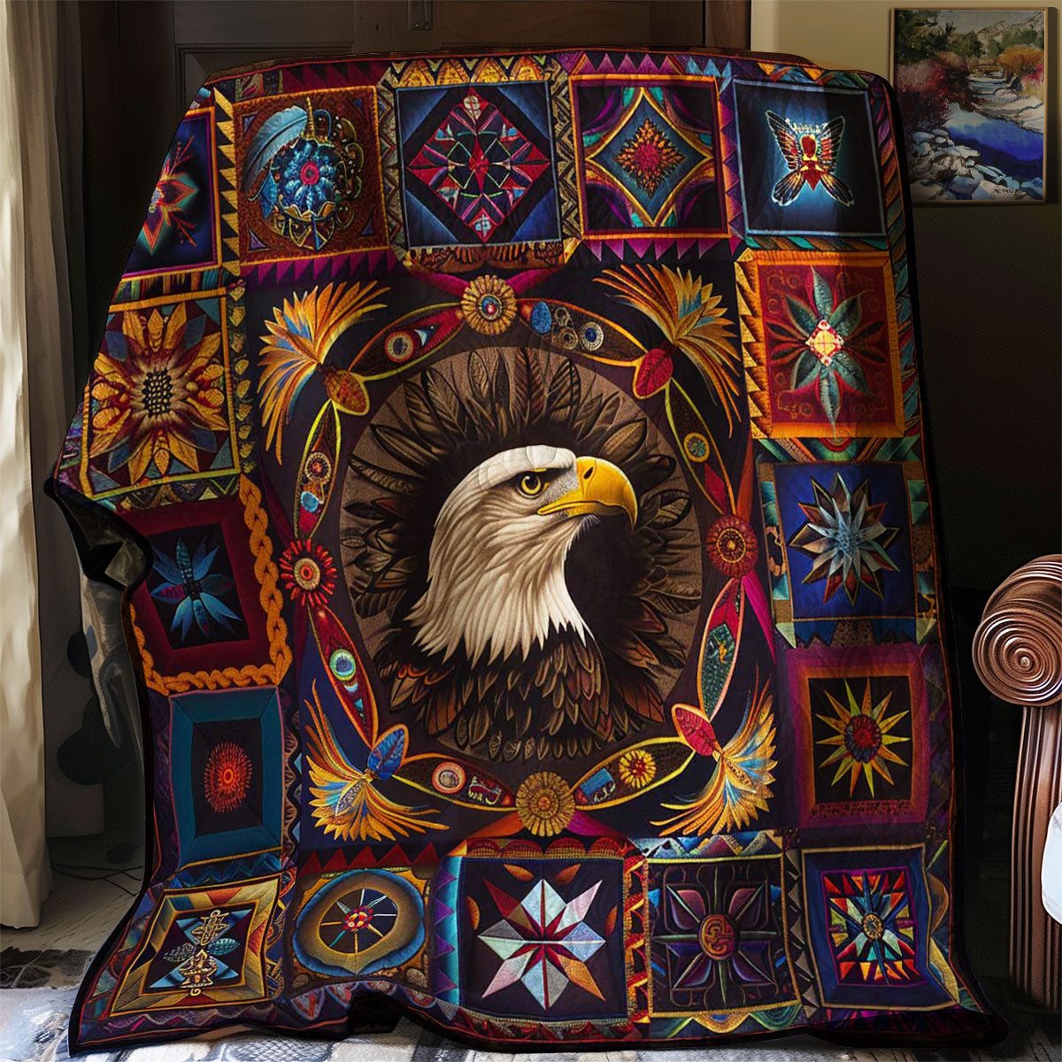 Eagle Native American WJ1507013CL Quilt