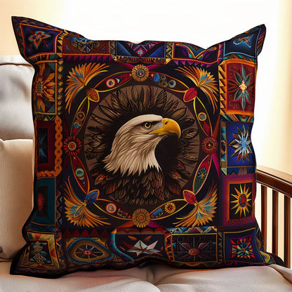 Eagle Native American WJ1507026CL Quilt Pillow Case