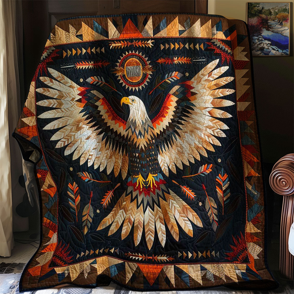 Eagle Native American WJ1607005CL Quilt