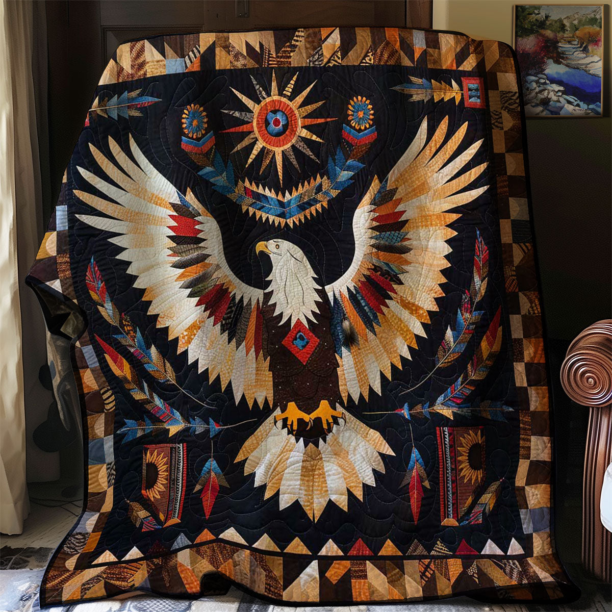 Eagle Native American WJ1707005CL Quilt