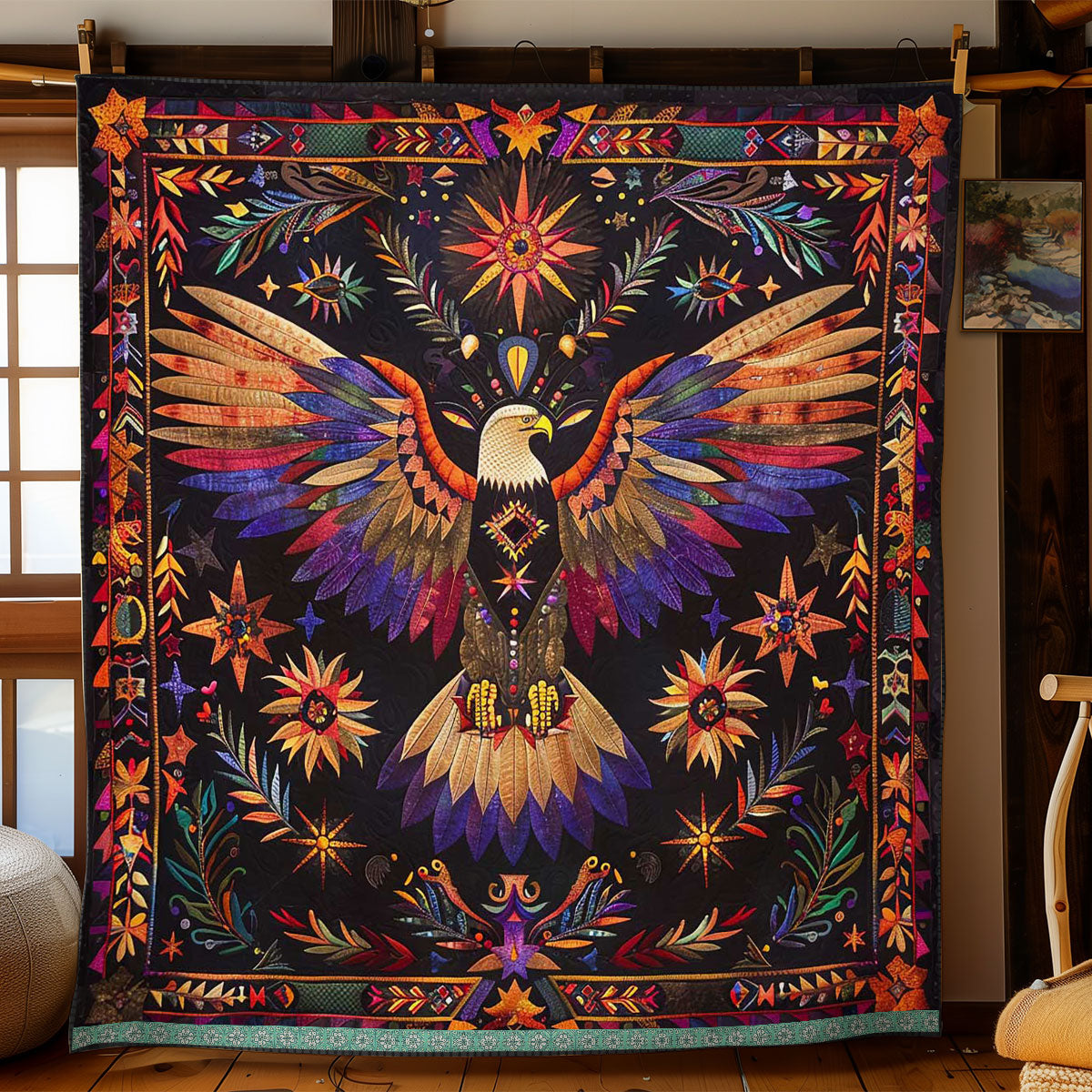 Eagle Native American WJ1709008CL Quilt