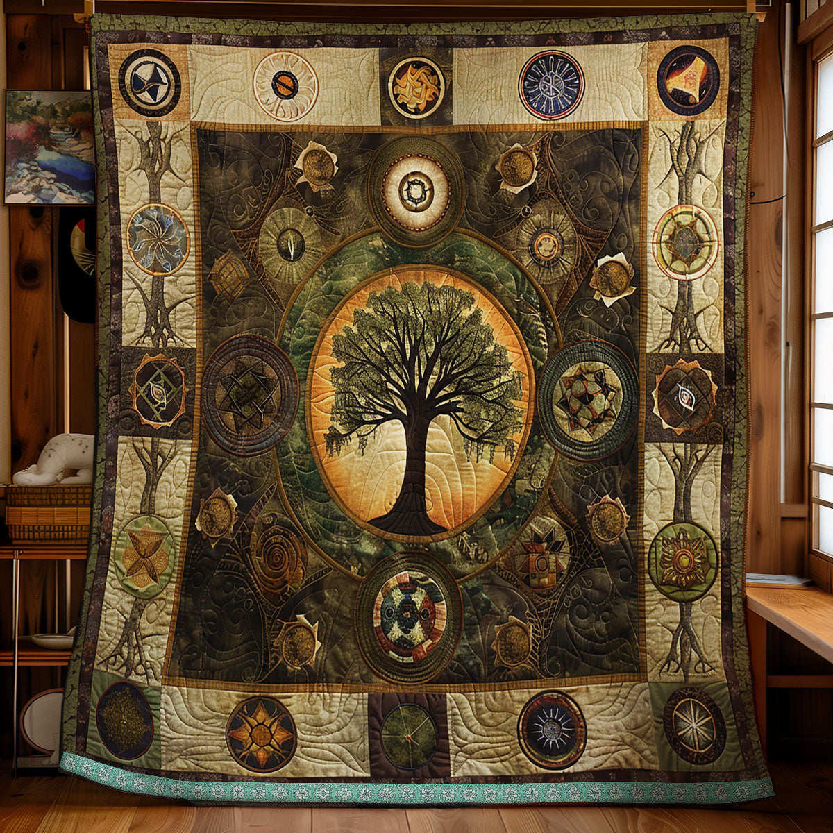 Enchanted Tree Of Life WN1709038CL Quilt