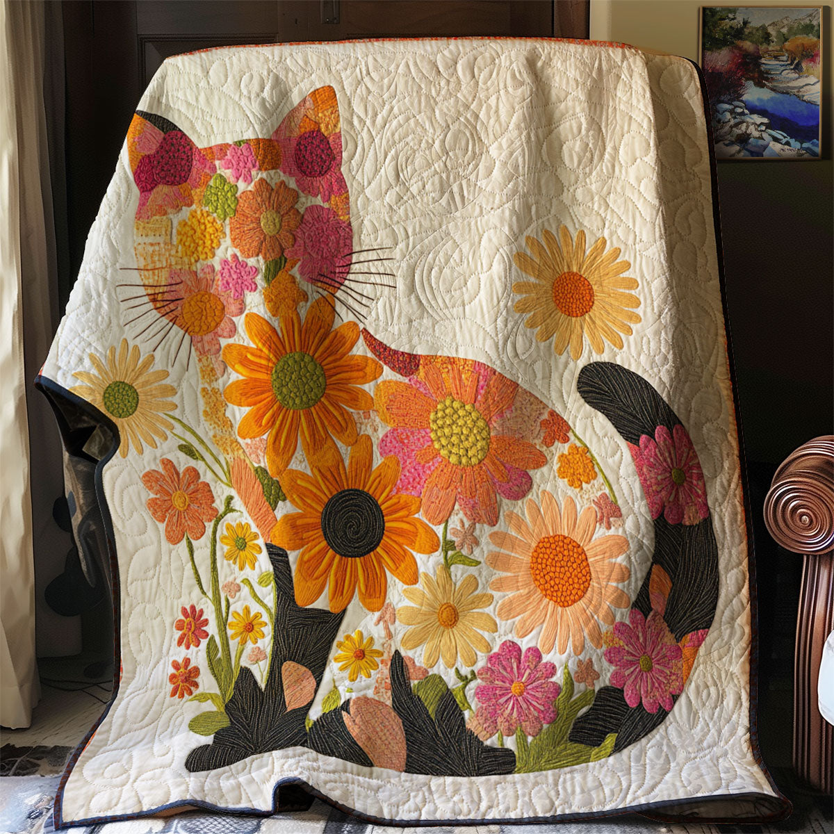 Flower Cat WJ2103006CL Quilt