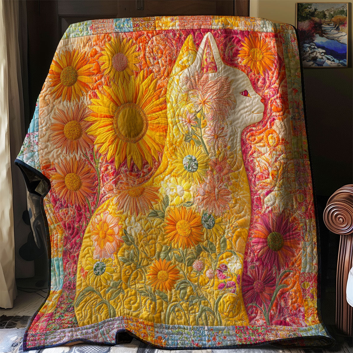 Flower Cat WJ2203011CL Quilt