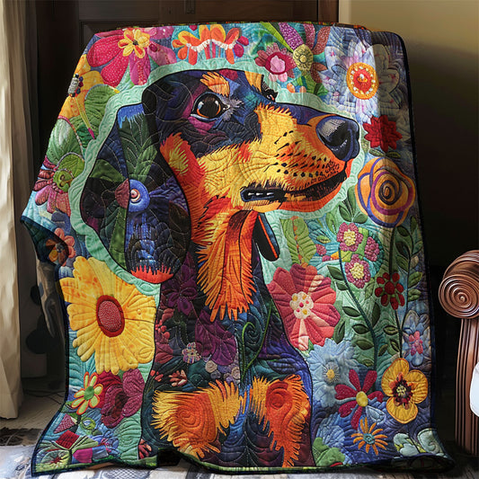 Flower Dog WJ1006009CL Quilt