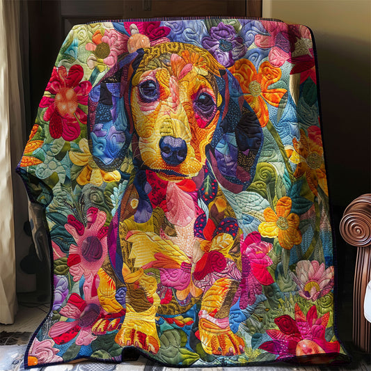 Flower Dog WJ1006010CL Quilt