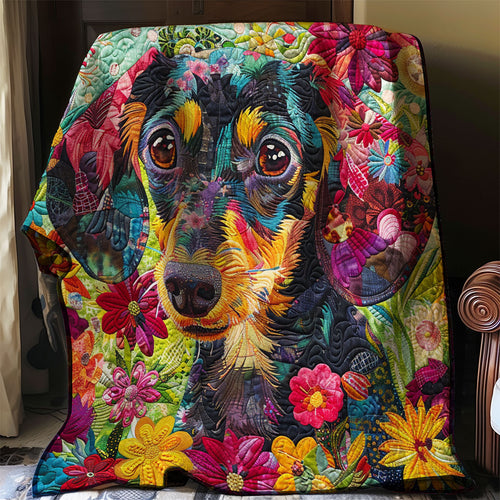 Flower Dog WJ1106007CL Quilt