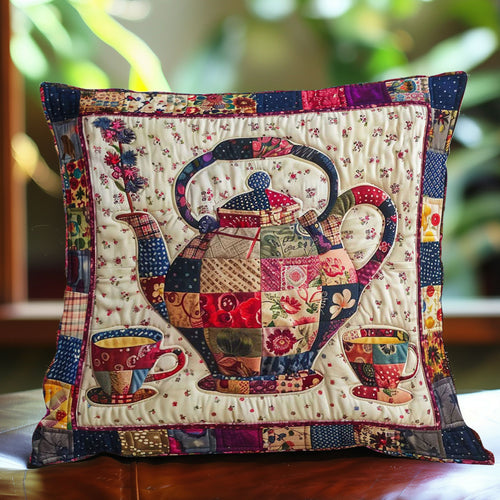 Flower Patchwork Teaset WJ0909033CL Quilt Pillow Case