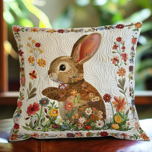 Flower Rabbit WJ3008034CL Quilt Pillow Case