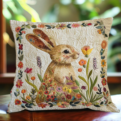 Flower Rabbit WJ3008035CL Quilt Pillow Case