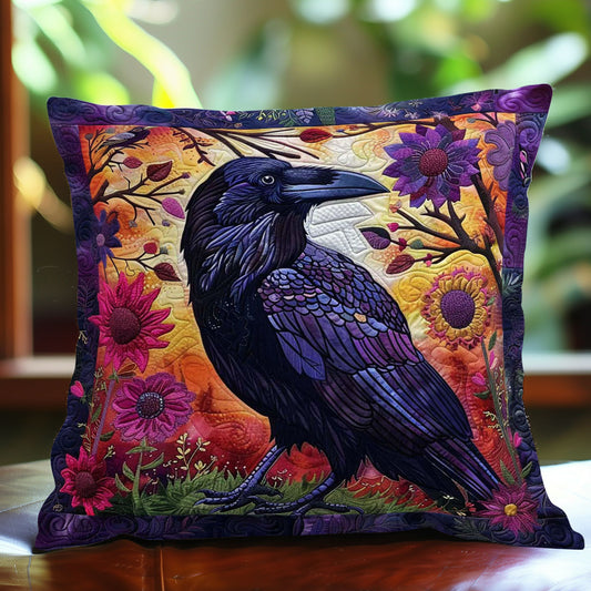 Flower Raven WJ0509037CL Quilt Pillow Case