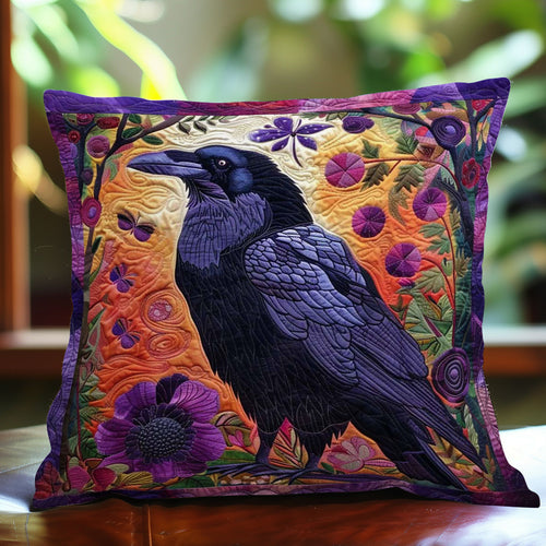 Flower Raven WJ0909034CL Quilt Pillow Case